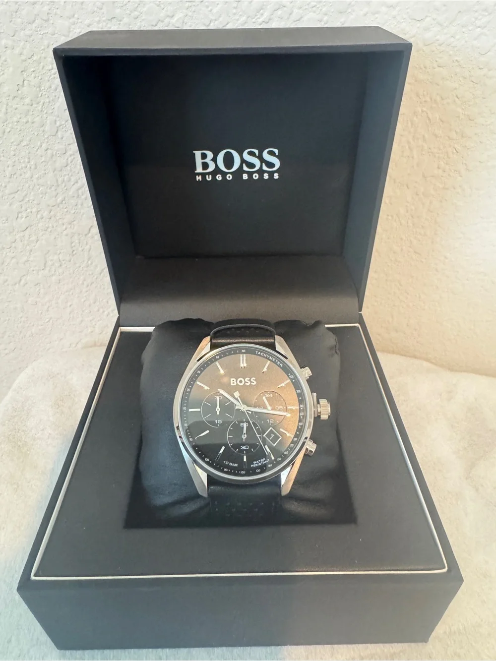 Boss Hugo Boss Black and Silver Men's Chronograph Watch